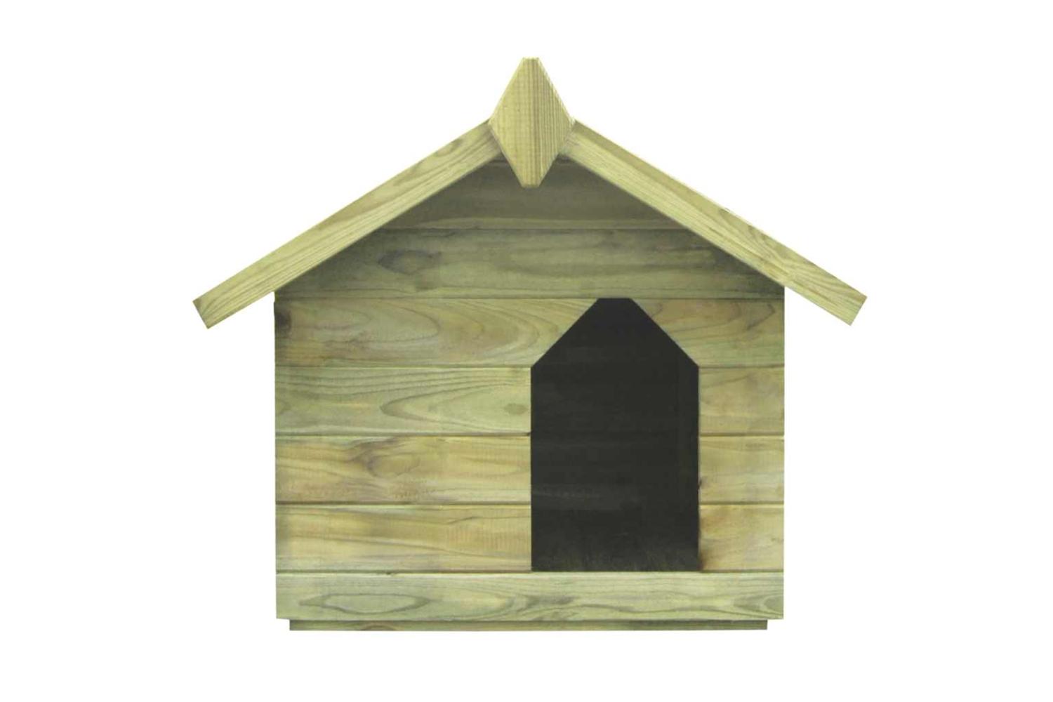 Vidaxl 45149 Garden Dog House With Opening Roof Impregnated Pinewood-2