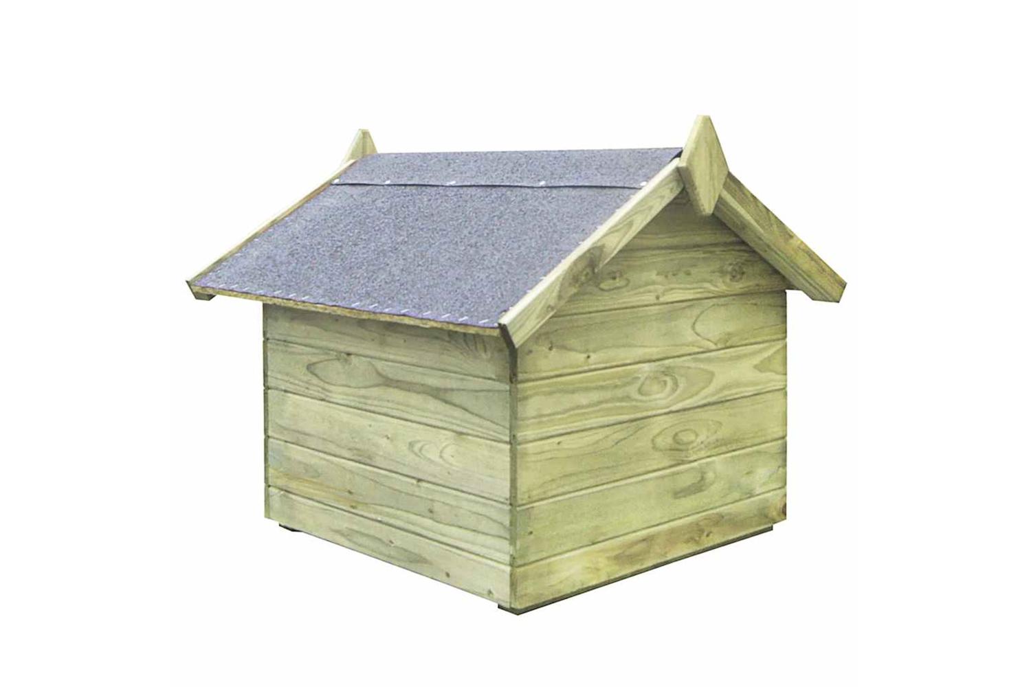 Vidaxl 45149 Garden Dog House With Opening Roof Impregnated Pinewood-3