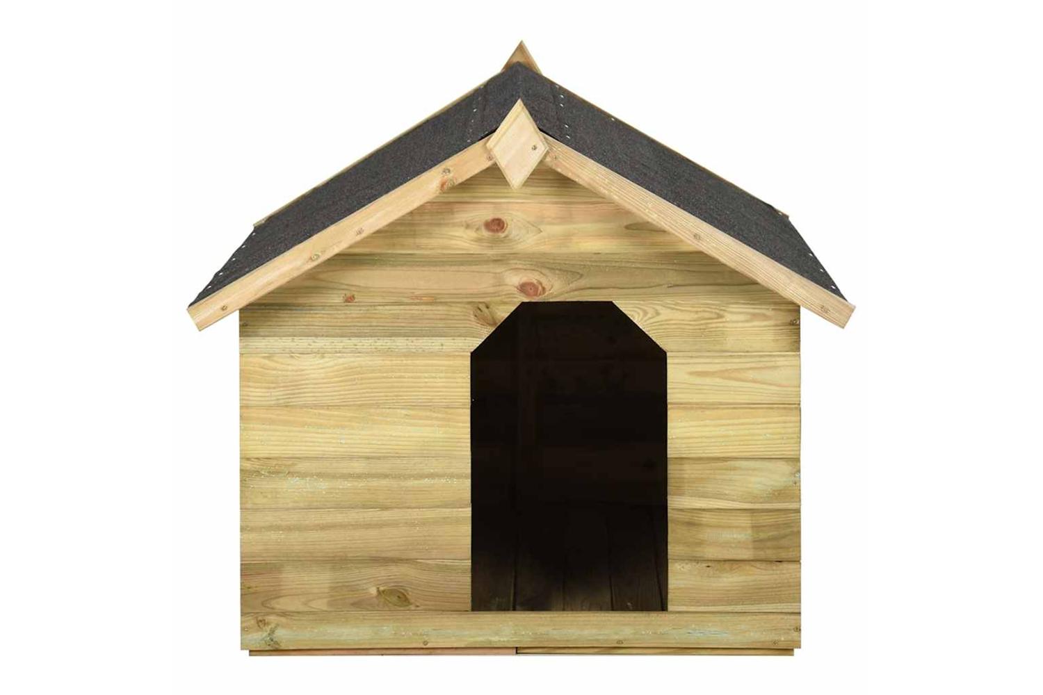 Vidaxl 45151 Garden Dog House With Opening Roof Impregnated Pinewood-3