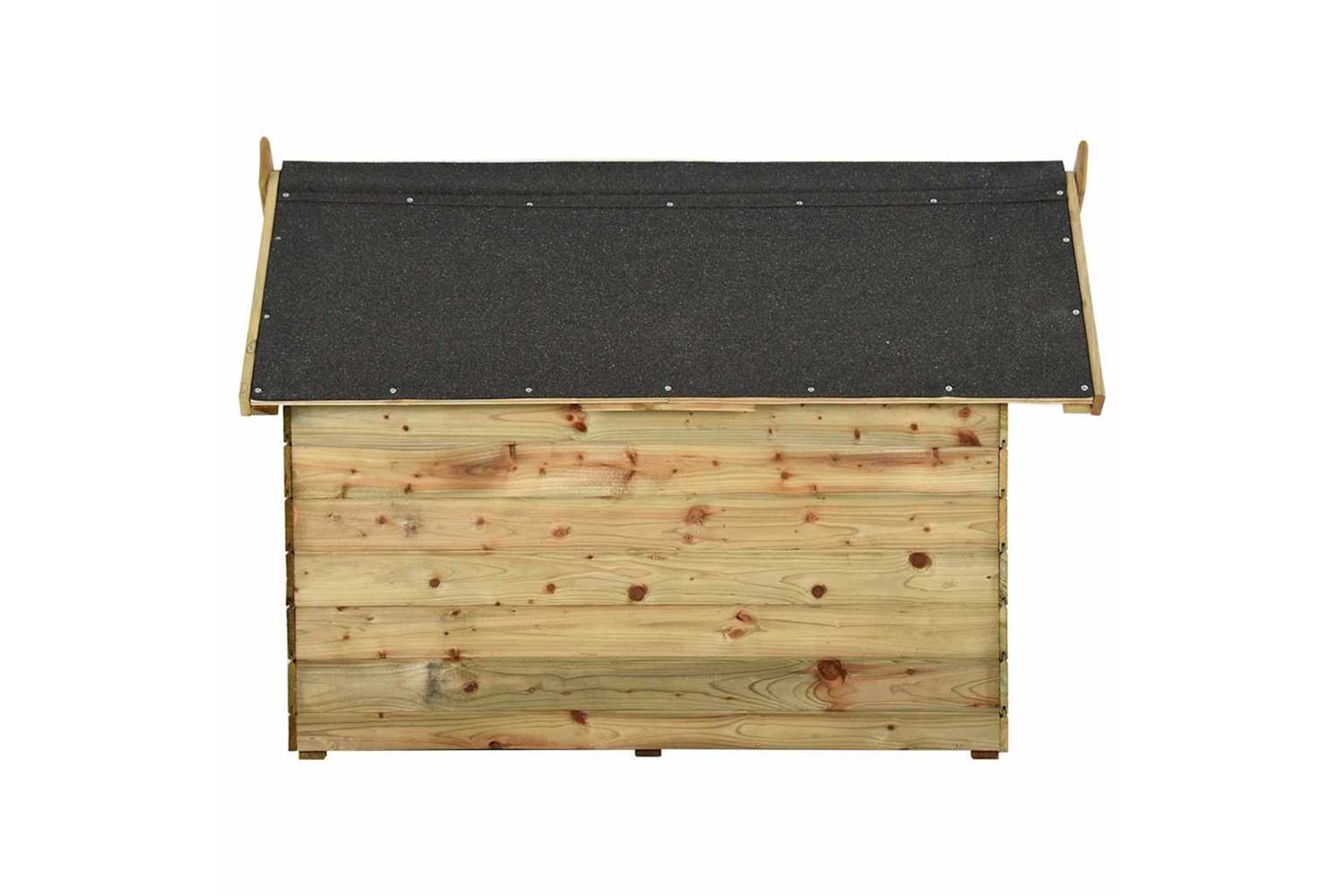 Vidaxl 45151 Garden Dog House With Opening Roof Impregnated Pinewood-4