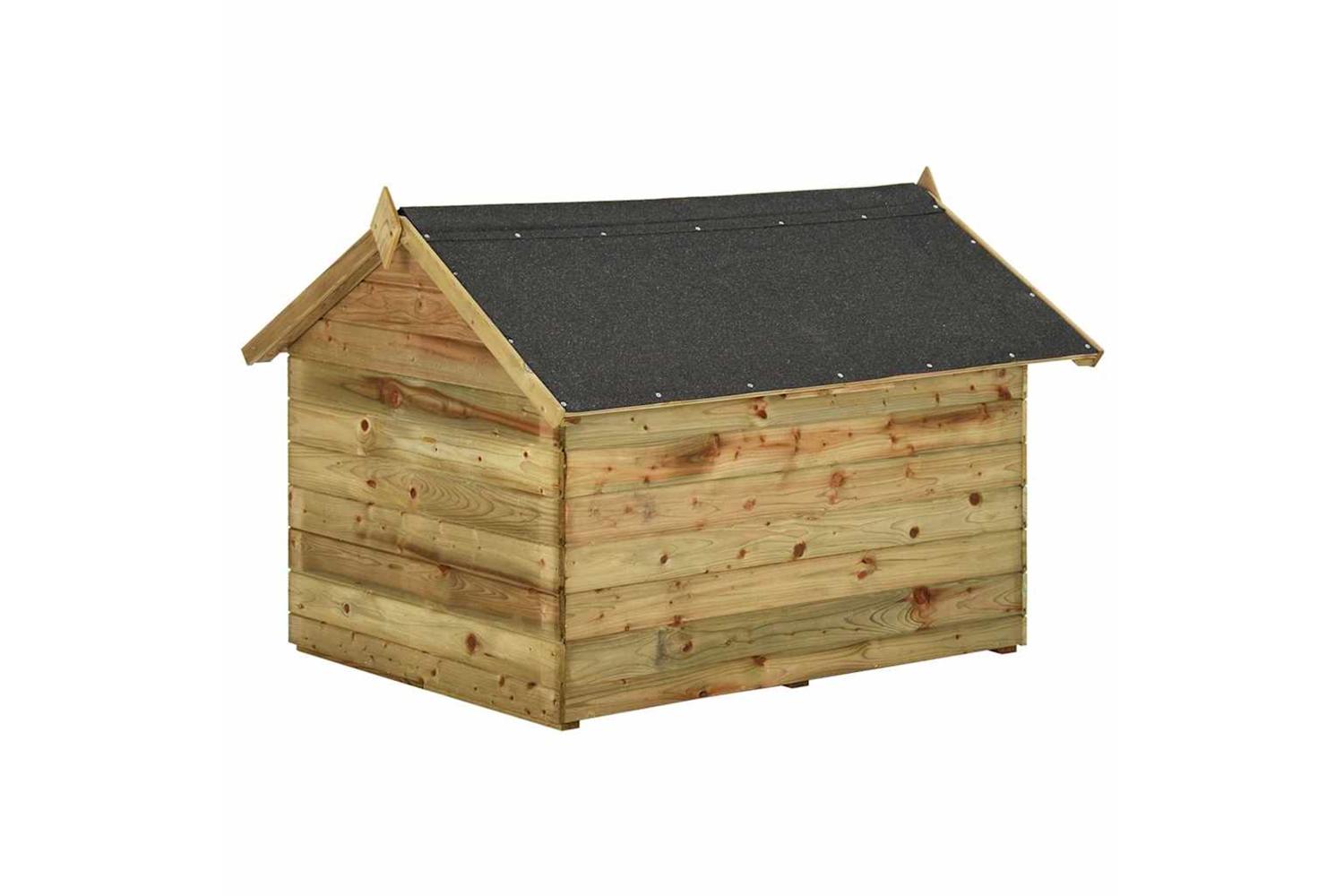 Vidaxl 45151 Garden Dog House With Opening Roof Impregnated Pinewood-5