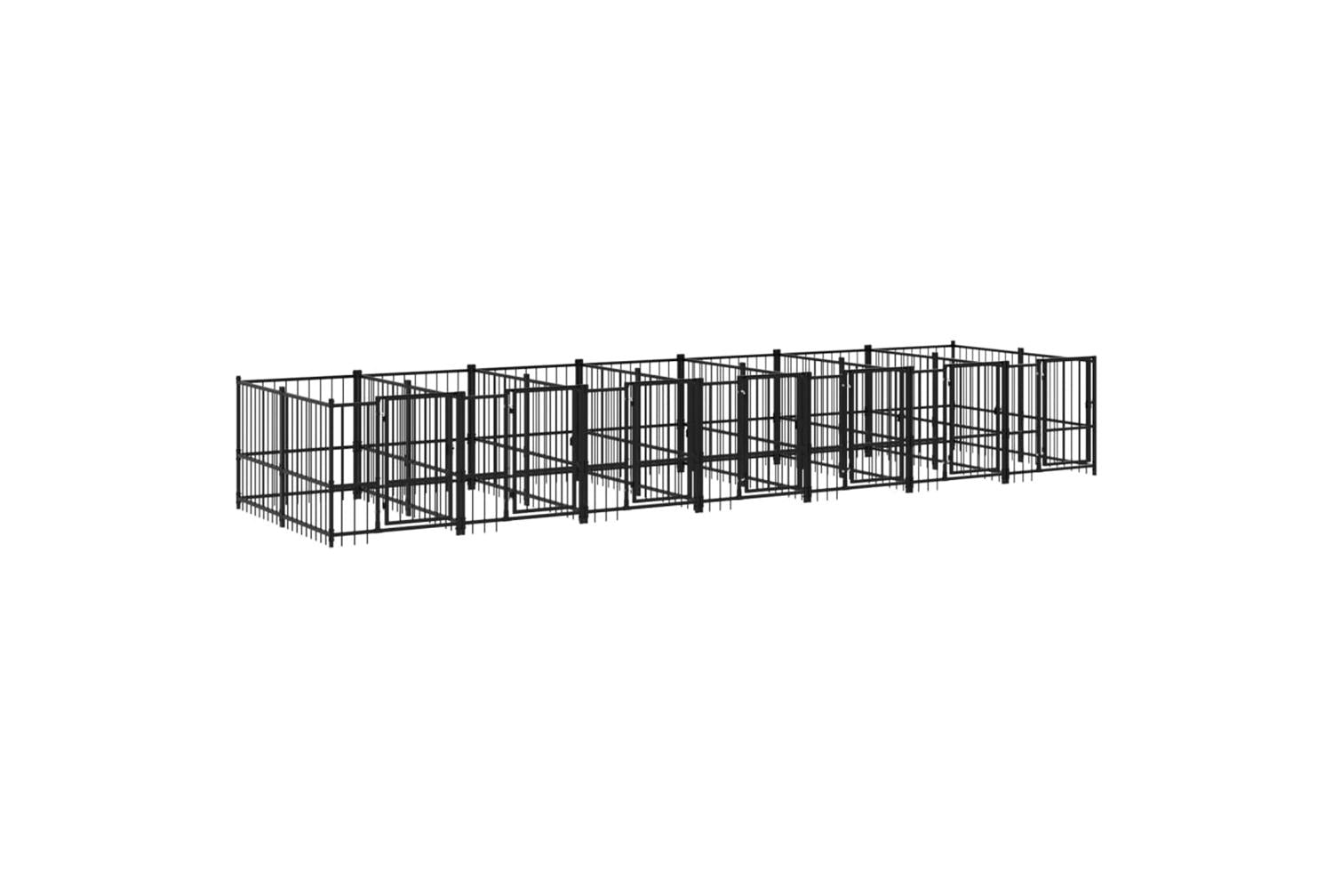 Vidaxl 3124584 Outdoor Dog Kennel Steel 13.14 M2-2