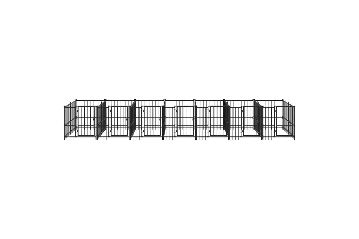 Vidaxl 3124584 Outdoor Dog Kennel Steel 13.14 M2-3