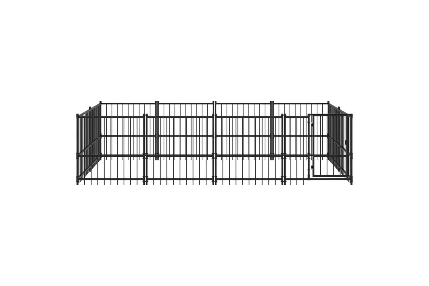 Vidaxl 3124600 Outdoor Dog Kennel Steel 7.51 M2-3