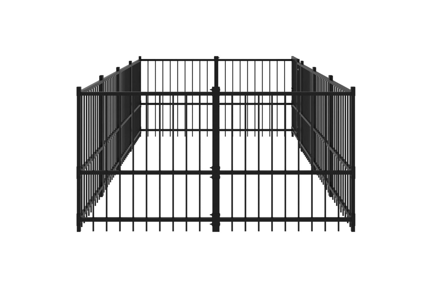 Vidaxl 3124600 Outdoor Dog Kennel Steel 7.51 M2-4