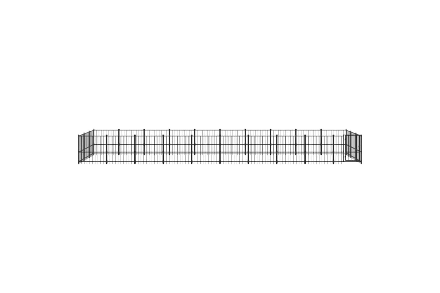 Vidaxl 3124623 Outdoor Dog Kennel Steel 28.23 M2-3