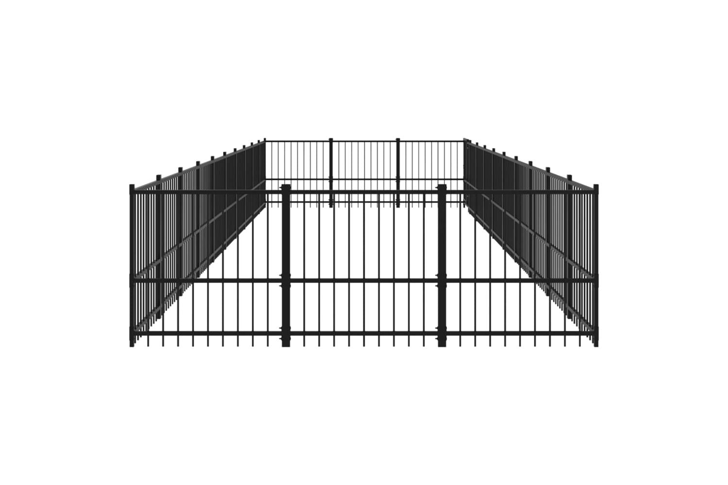 Vidaxl 3124623 Outdoor Dog Kennel Steel 28.23 M2-4