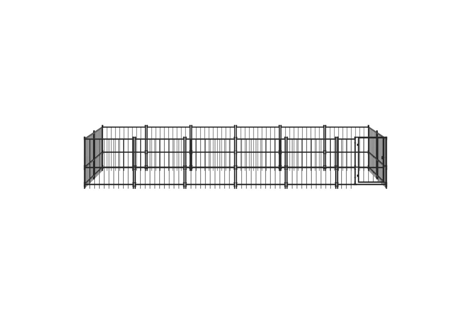 Vidaxl 3124602 Outdoor Dog Kennel Steel 11.26 M2-3