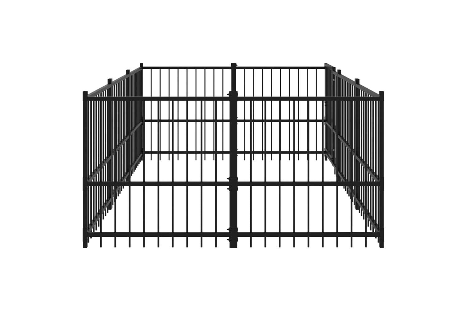 Vidaxl 3124599 Outdoor Dog Kennel Steel 5.63 M2-4