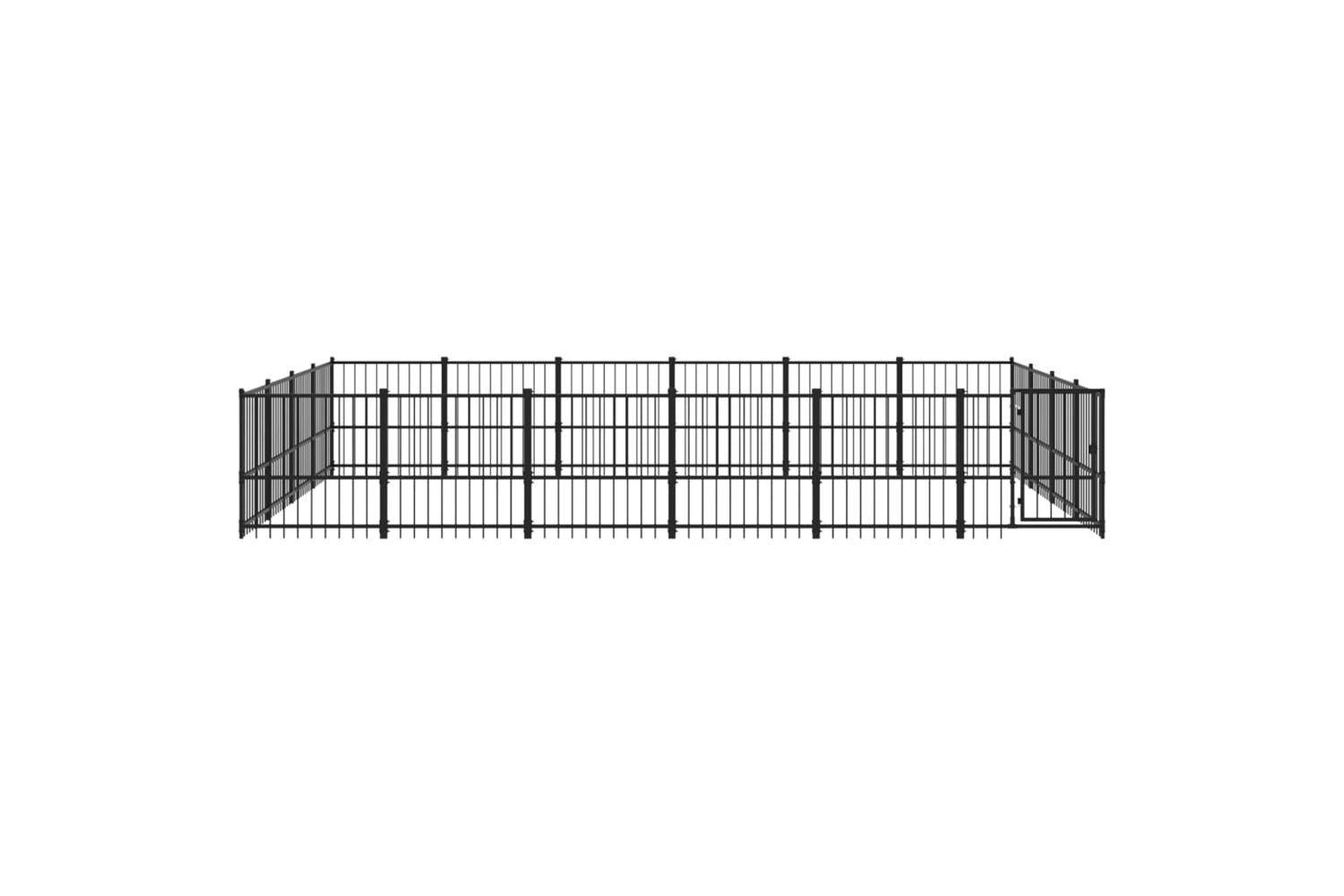 Vidaxl 3124628 Outdoor Dog Kennel Steel 22.58 M2-3