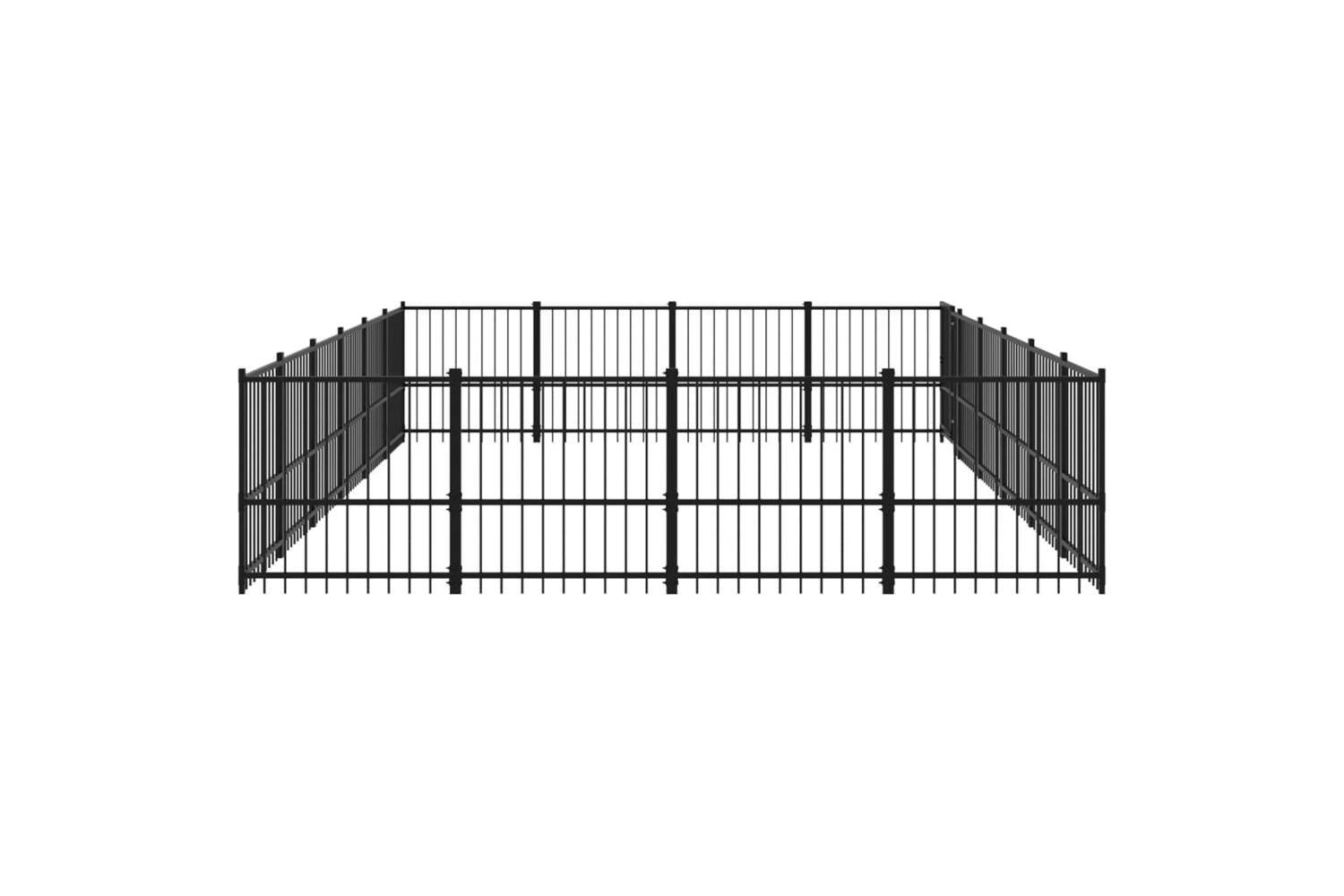 Vidaxl 3124628 Outdoor Dog Kennel Steel 22.58 M2-4