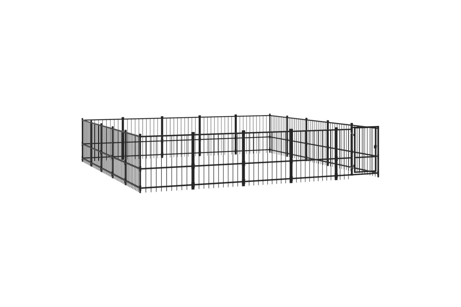 Vidaxl 3124635 Outdoor Dog Kennel Steel 23.52 M2-2