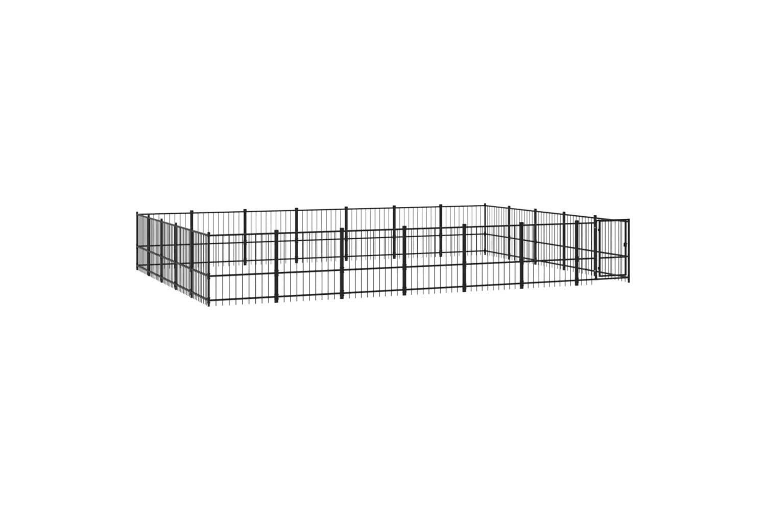 Vidaxl 3124637 Outdoor Dog Kennel Steel 32.93 M2