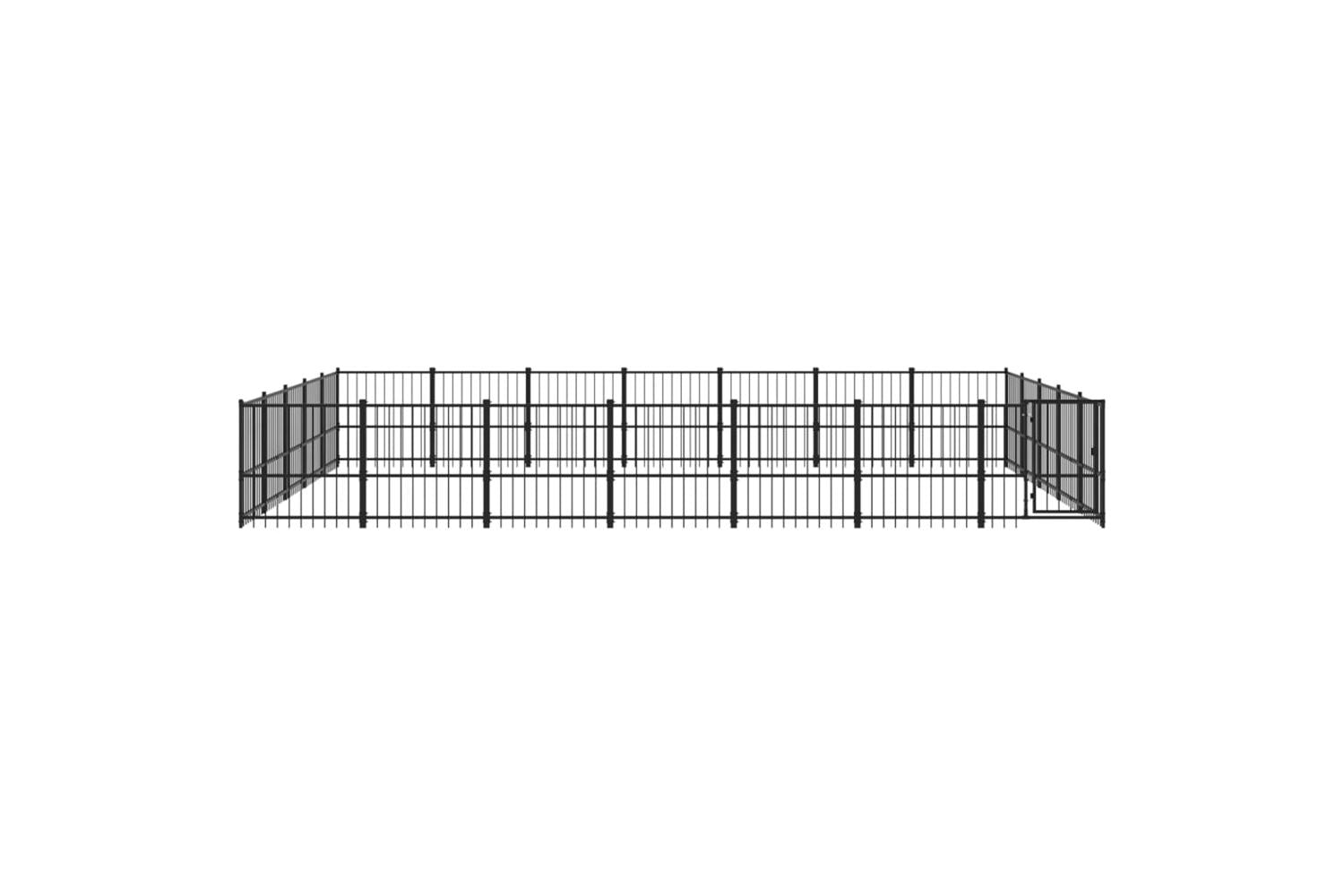Vidaxl 3124637 Outdoor Dog Kennel Steel 32.93 M2-3