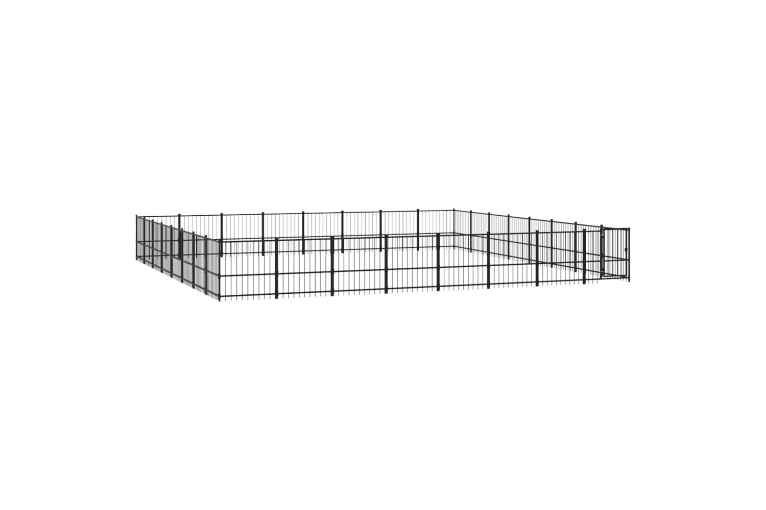 Vidaxl 3124656 Outdoor Dog Kennel Steel 60.22 M2-2