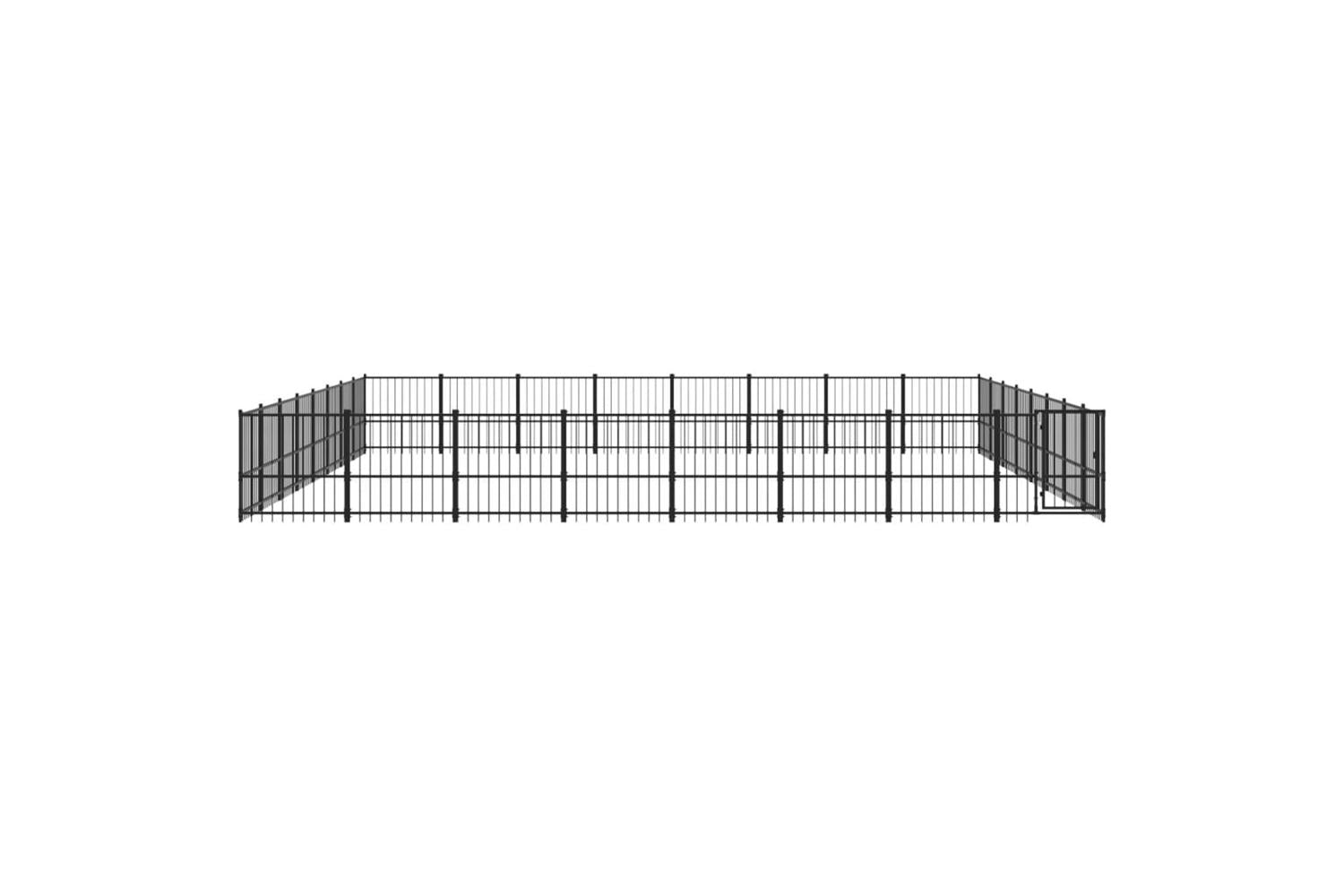 Vidaxl 3124656 Outdoor Dog Kennel Steel 60.22 M2-3