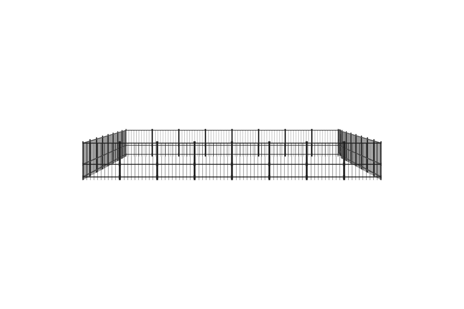 Vidaxl 3124656 Outdoor Dog Kennel Steel 60.22 M2-4
