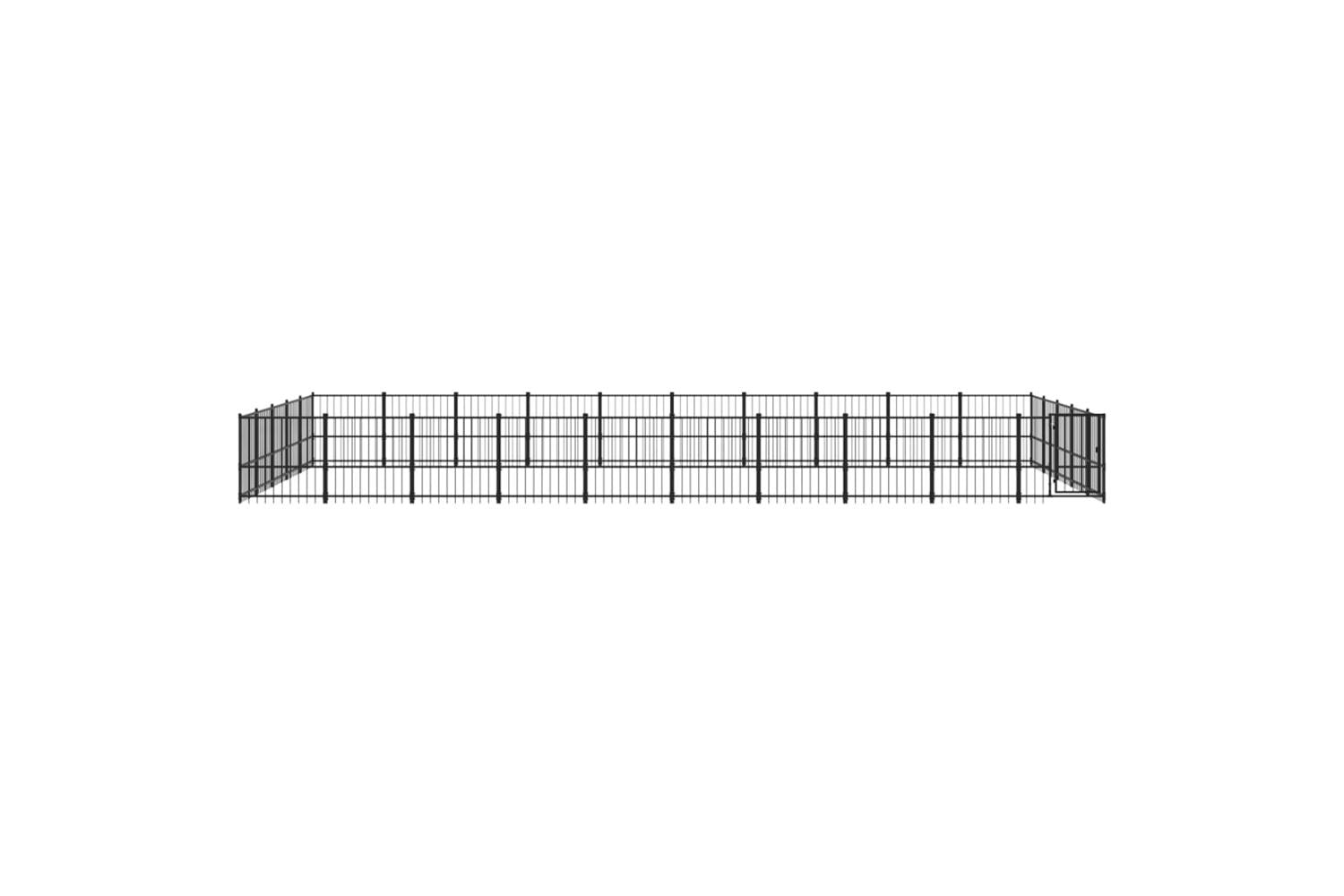 Vidaxl 3124640 Outdoor Dog Kennel Steel 47.05 M2-3