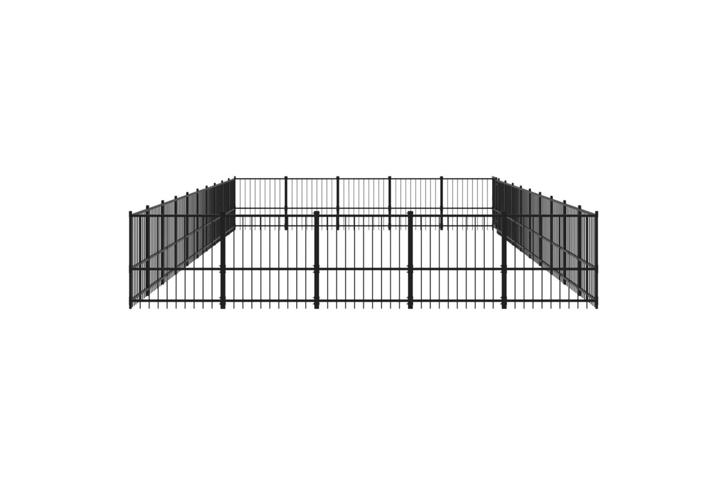 Vidaxl 3124640 Outdoor Dog Kennel Steel 47.05 M2-4