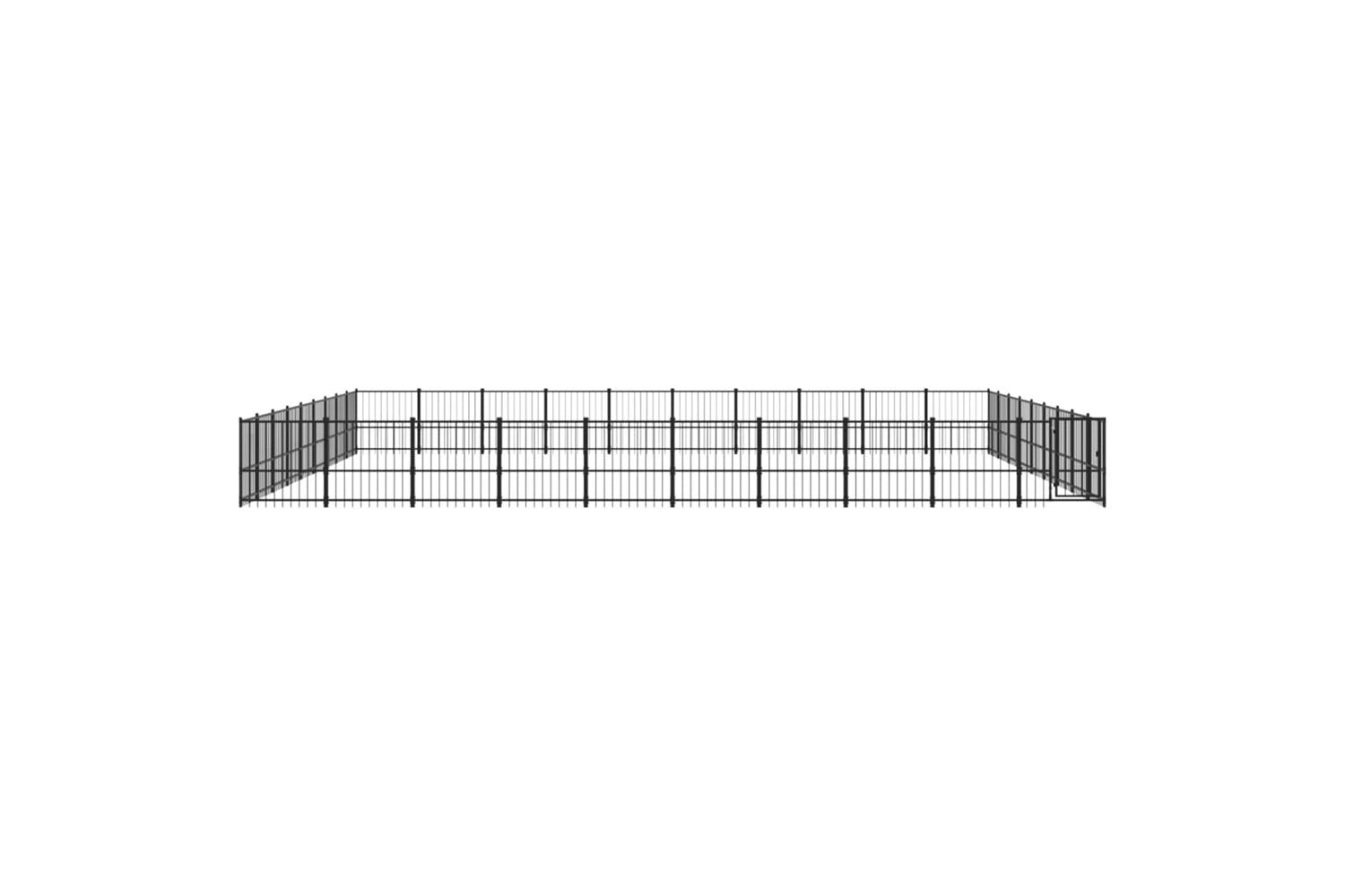 Vidaxl 3124661 Outdoor Dog Kennel Steel 84.68 M2-3