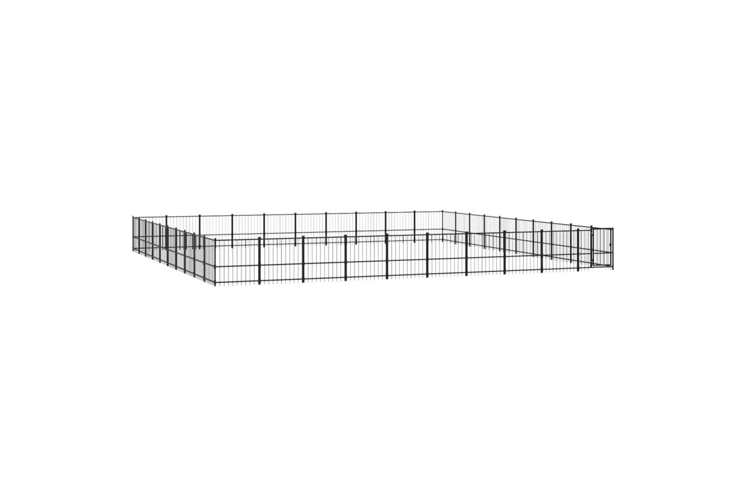 Vidaxl 3124663 Outdoor Dog Kennel Steel 94.09 M2