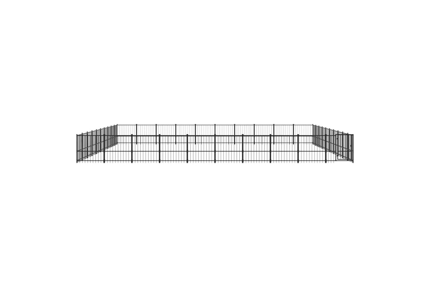 Vidaxl 3124663 Outdoor Dog Kennel Steel 94.09 M2-3
