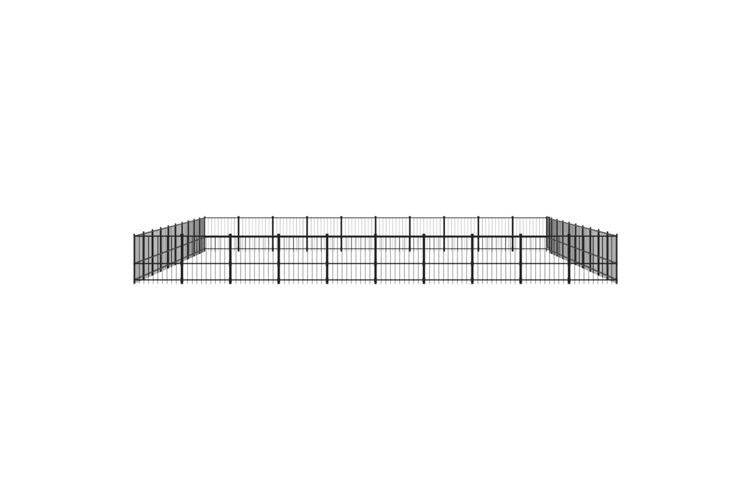 Vidaxl 3124663 Outdoor Dog Kennel Steel 94.09 M2-4