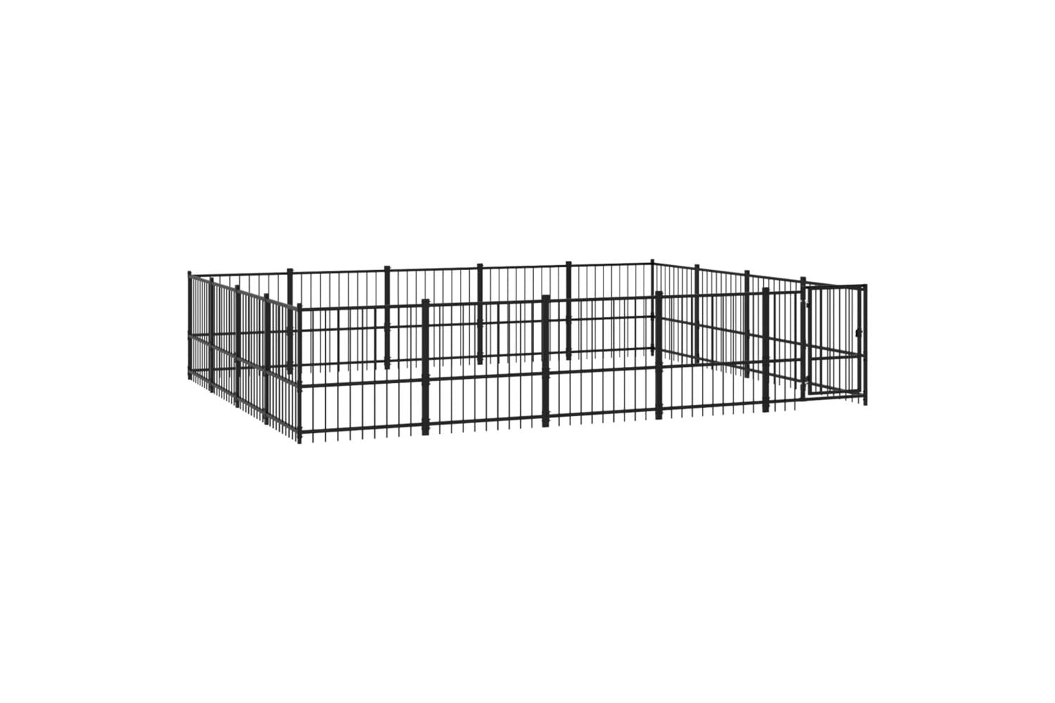 Vidaxl 3124627 Outdoor Dog Kennel Steel 18.82 M2-2