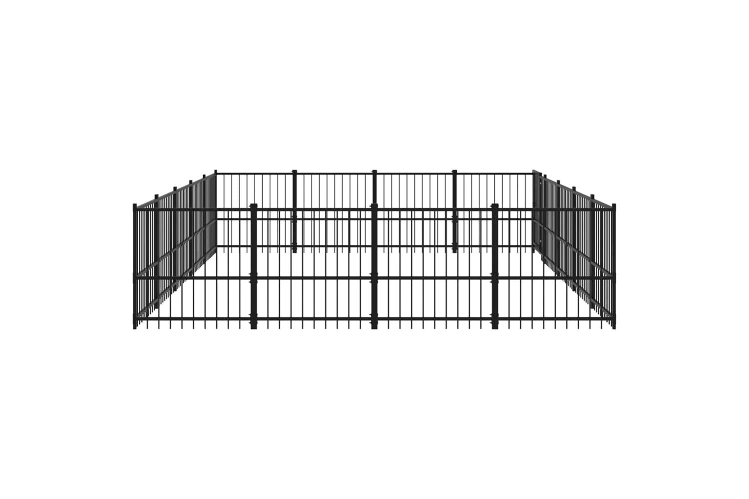 Vidaxl 3124627 Outdoor Dog Kennel Steel 18.82 M2-4