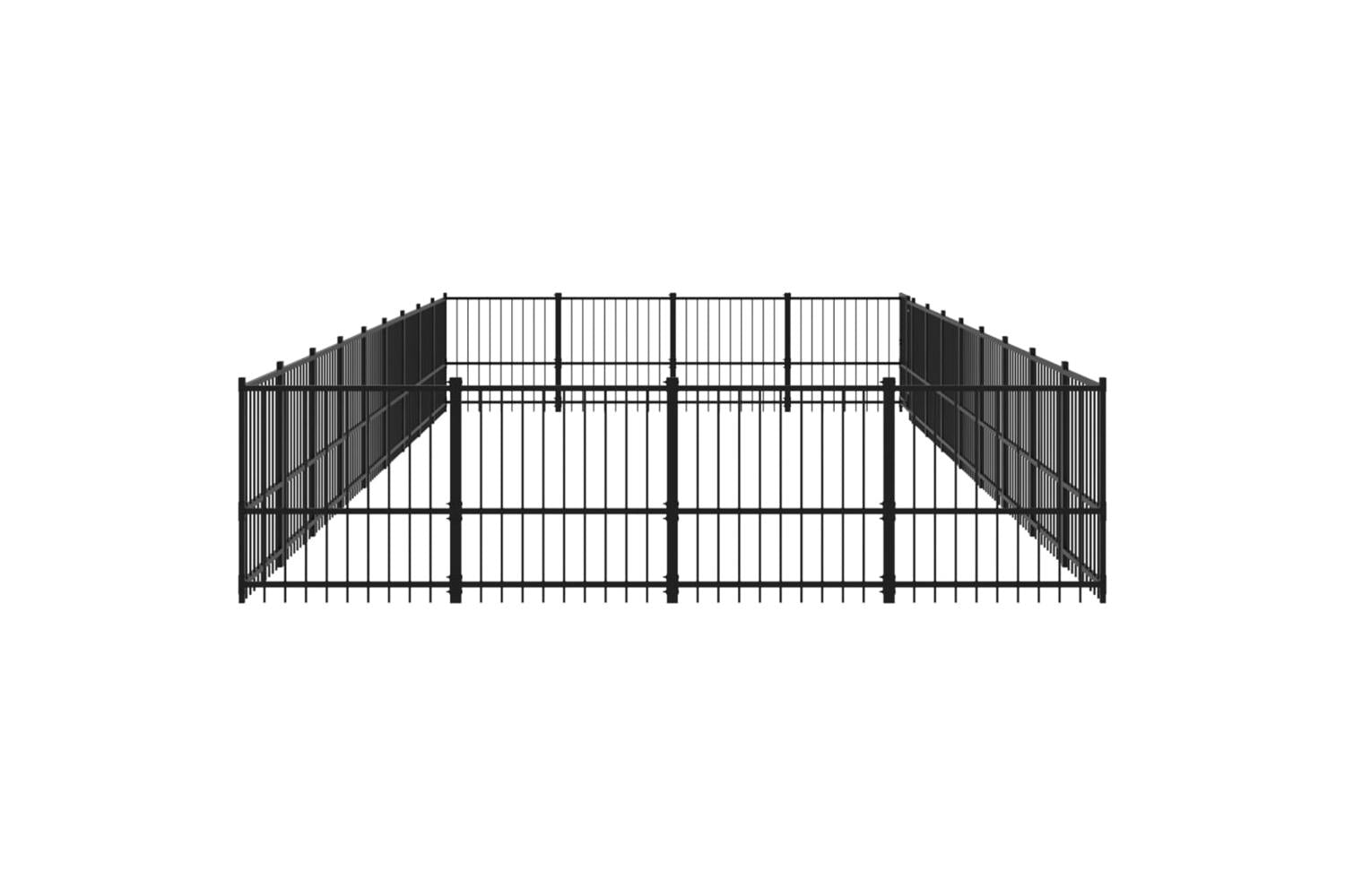Vidaxl 3124631 Outdoor Dog Kennel Steel 33.87 M2-4