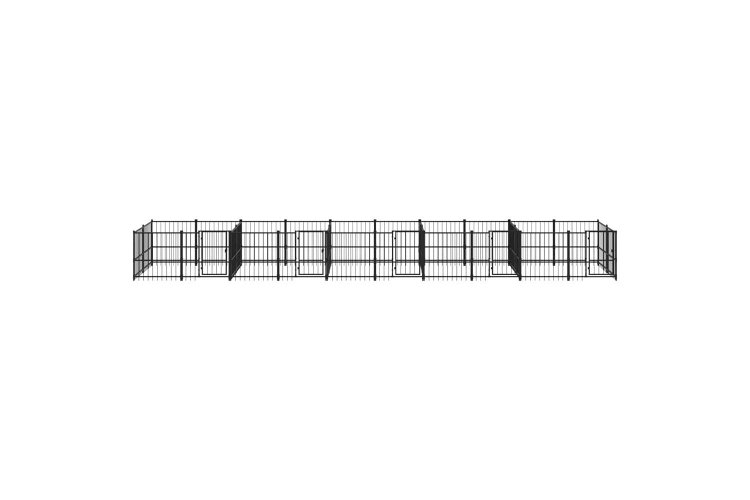 Vidaxl 3124667 Outdoor Dog Kennel Steel 18.77 M2-3