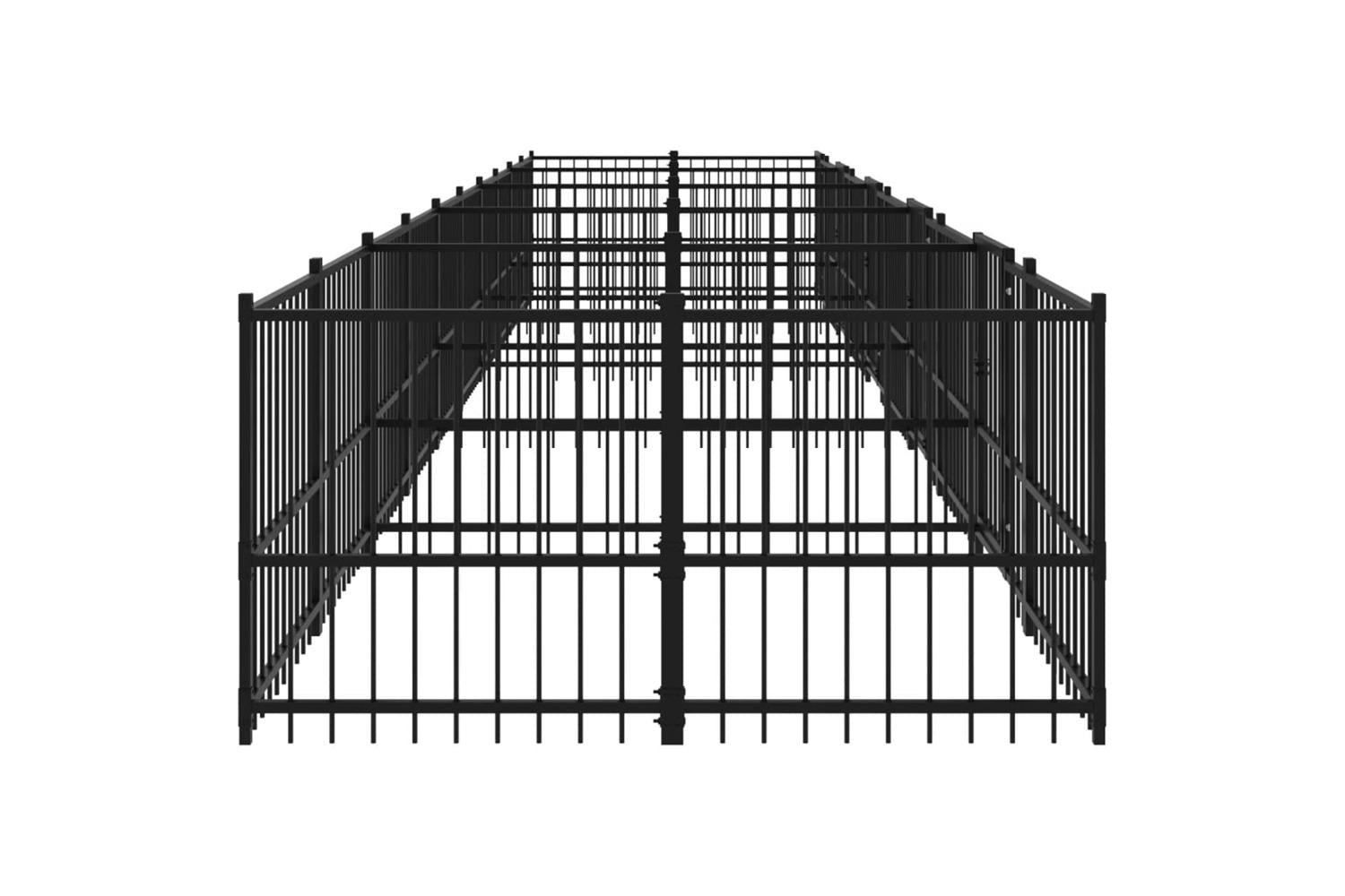 Vidaxl 3124667 Outdoor Dog Kennel Steel 18.77 M2-4