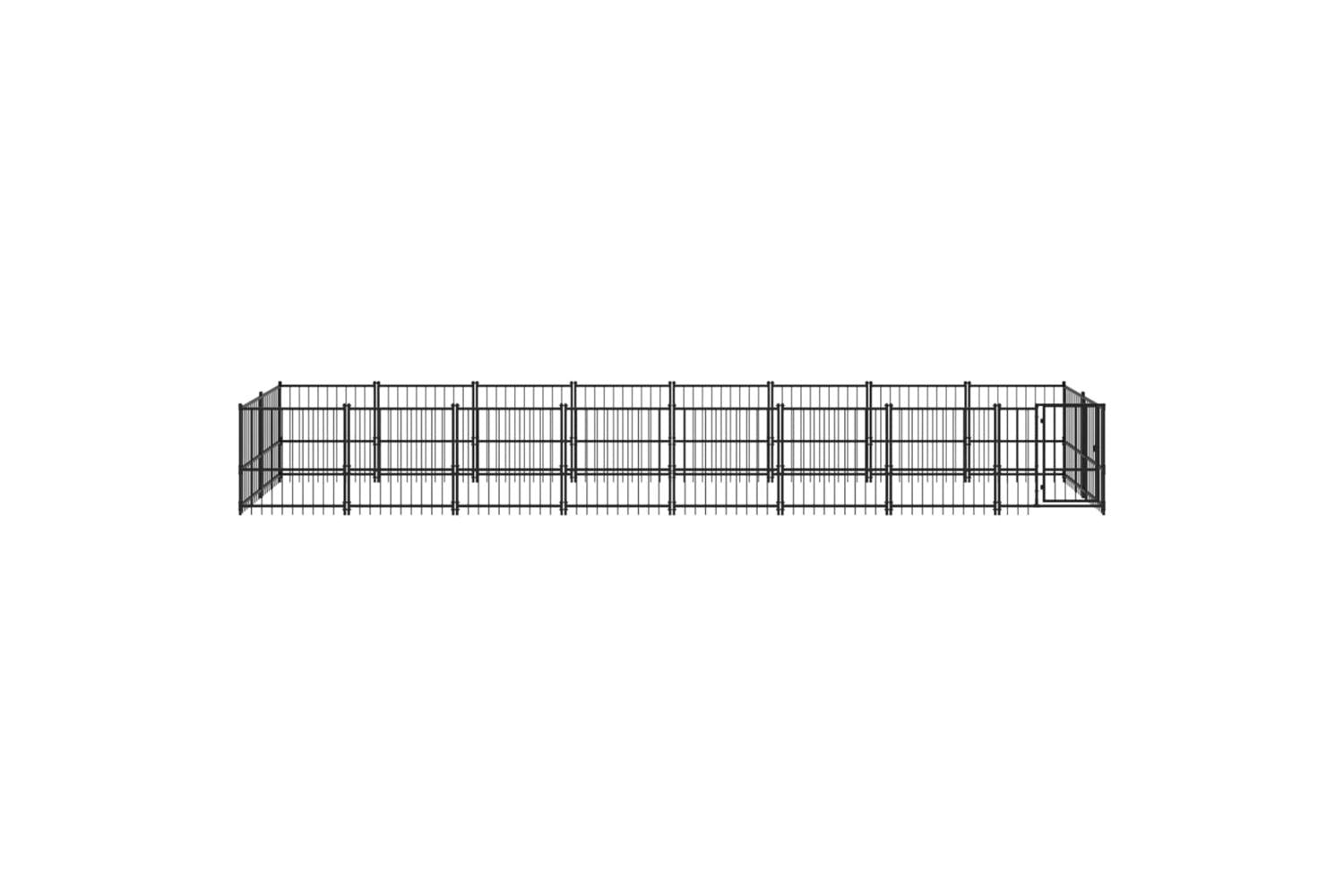 Vidaxl 3124604 Outdoor Dog Kennel Steel 15.02 M2-3