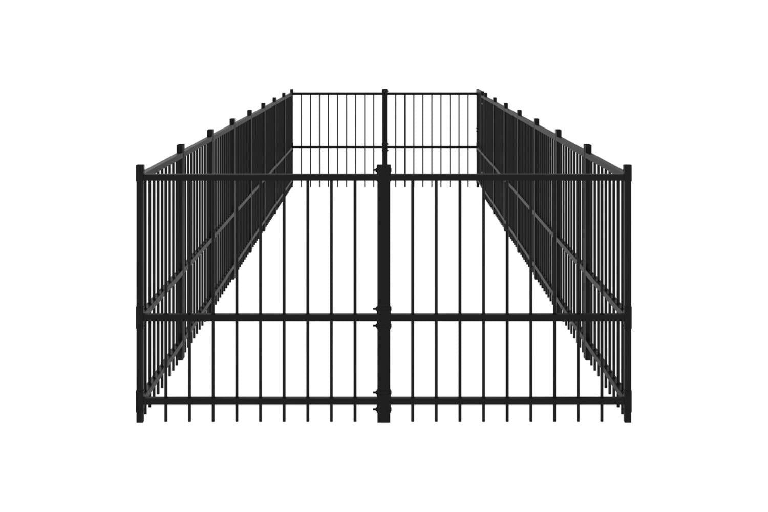 Vidaxl 3124604 Outdoor Dog Kennel Steel 15.02 M2-4