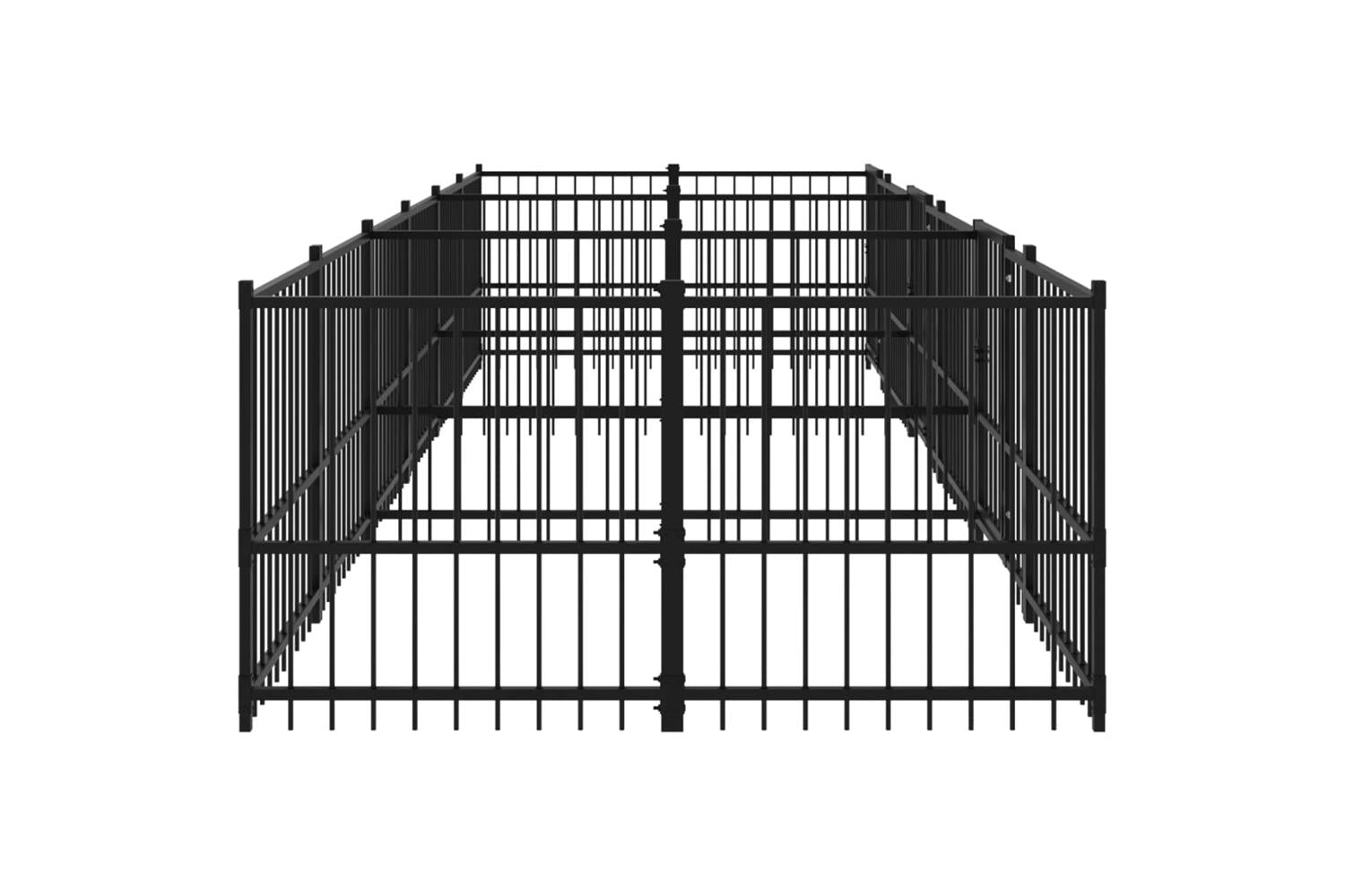 Vidaxl 3124665 Outdoor Dog Kennel Steel 11.26 M2-4