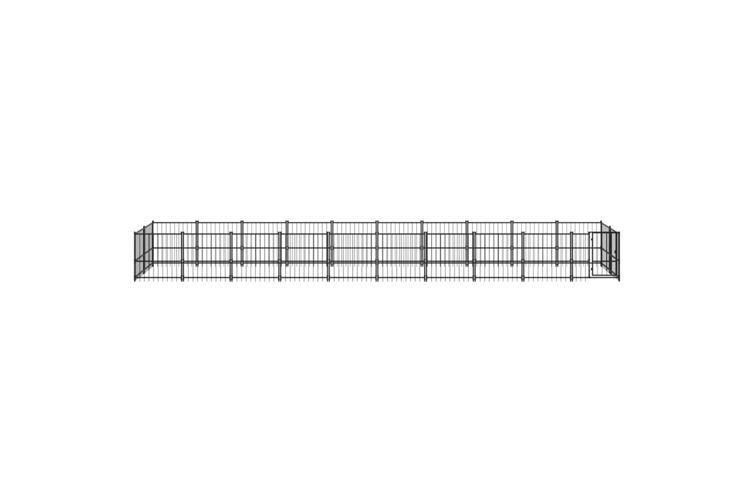 Vidaxl 3124606 Outdoor Dog Kennel Steel 18.77 M2-3