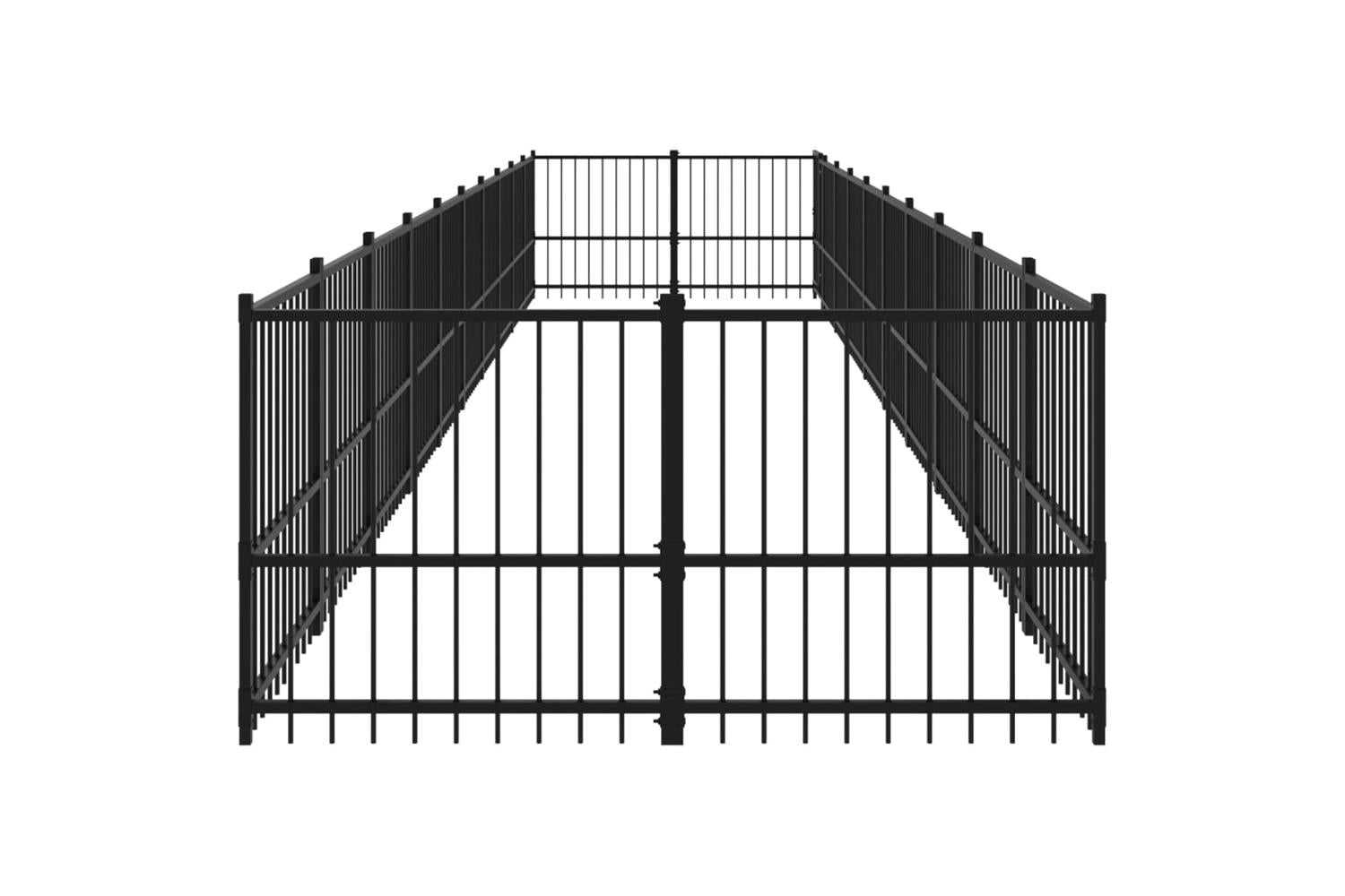 Vidaxl 3124606 Outdoor Dog Kennel Steel 18.77 M2-4