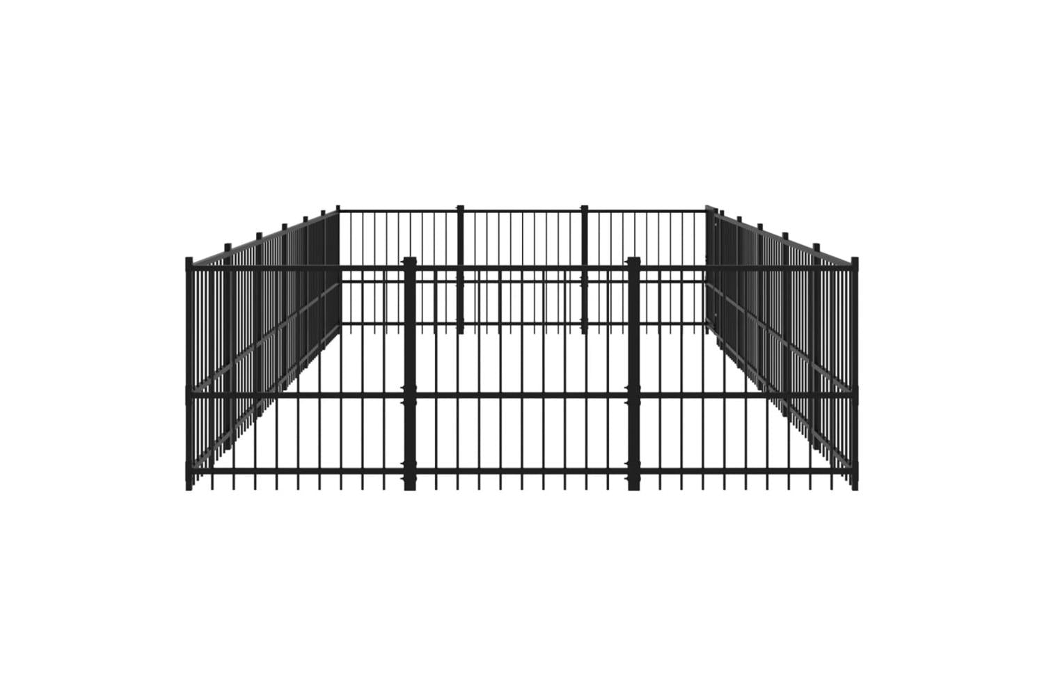 Vidaxl 3124619 Outdoor Dog Kennel Steel 16.94 M2-4
