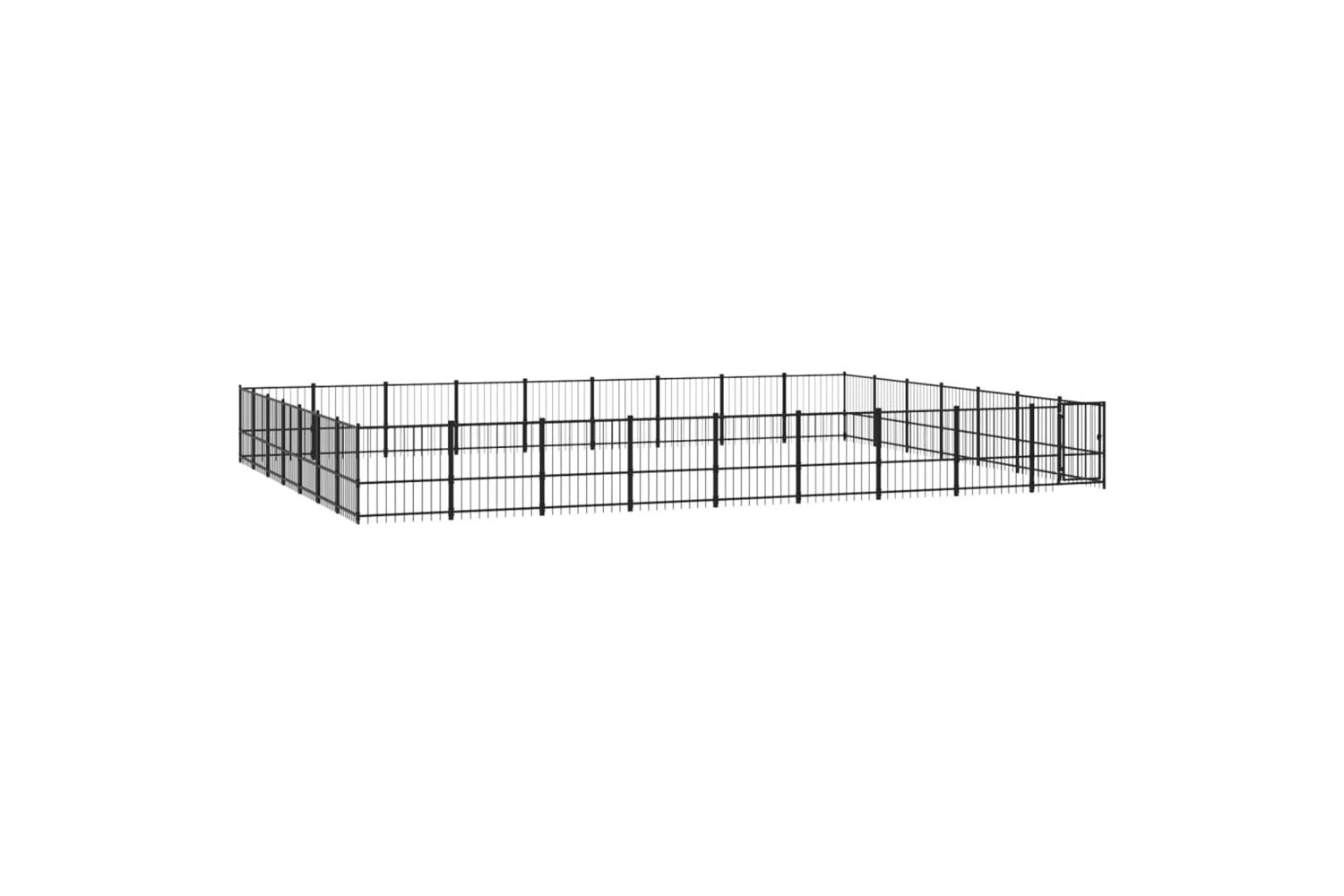 Vidaxl 3124652 Outdoor Dog Kennel Steel 59.28 M2