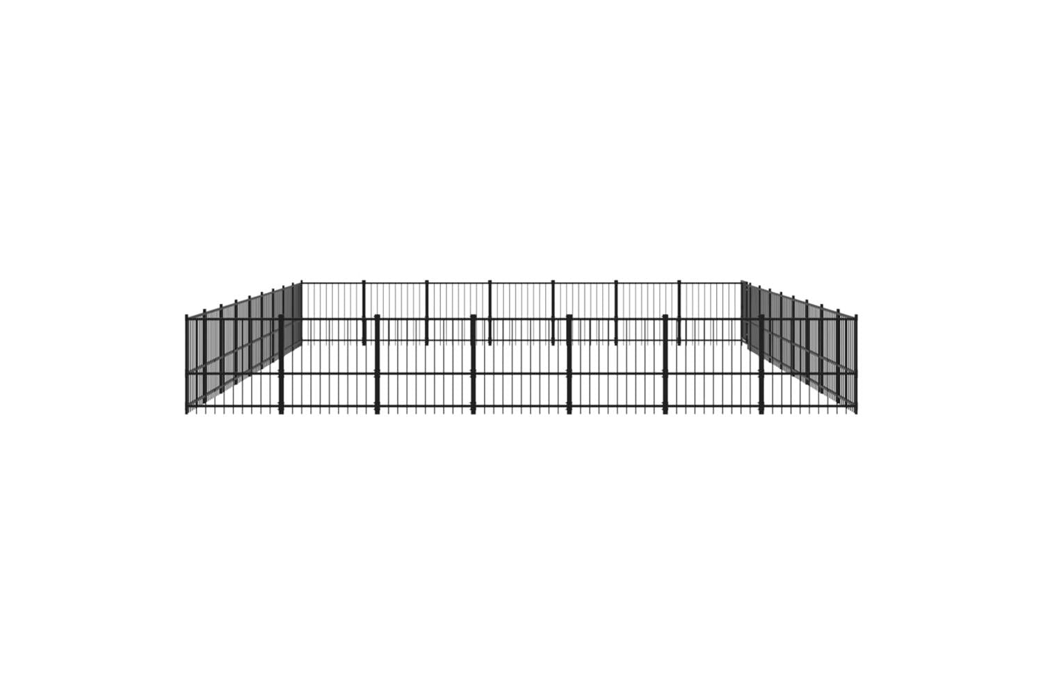 Vidaxl 3124652 Outdoor Dog Kennel Steel 59.28 M2-4