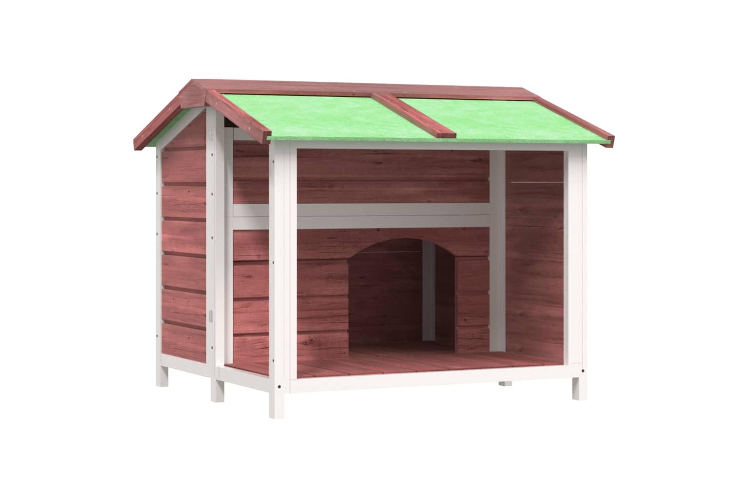 vidaXL 172266 Dog Kennel Mocha 96x87x80.5cm Solid Wood Pine-2
