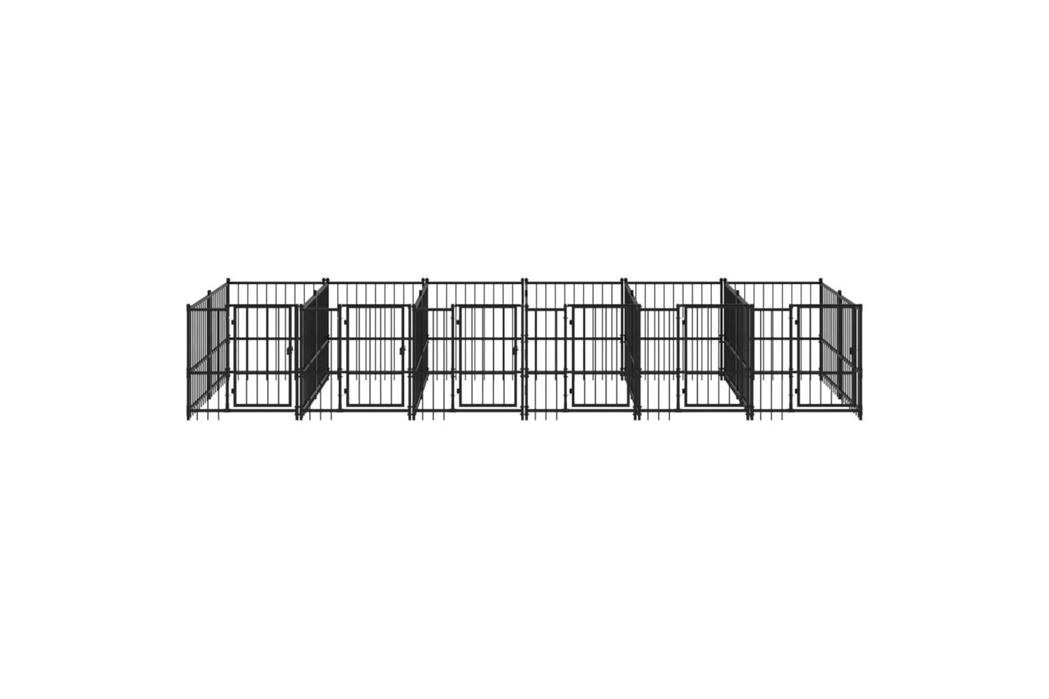Vidaxl 3124583 Outdoor Dog Kennel Steel 11.26 M2-3