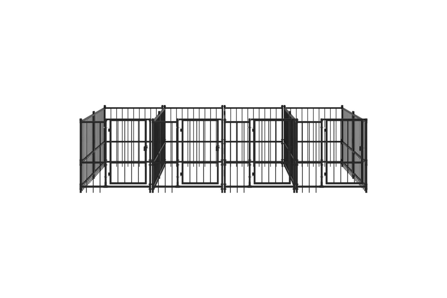 Vidaxl 3124581 Outdoor Dog Kennel Steel 7.51 M2-3