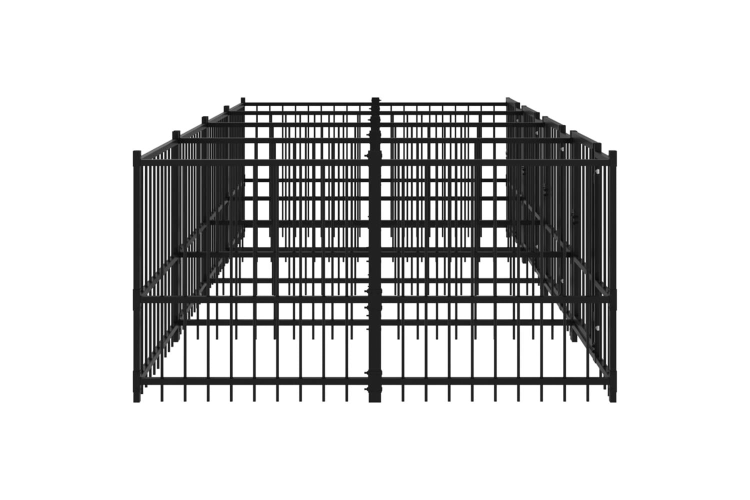 Vidaxl 3124581 Outdoor Dog Kennel Steel 7.51 M2-4
