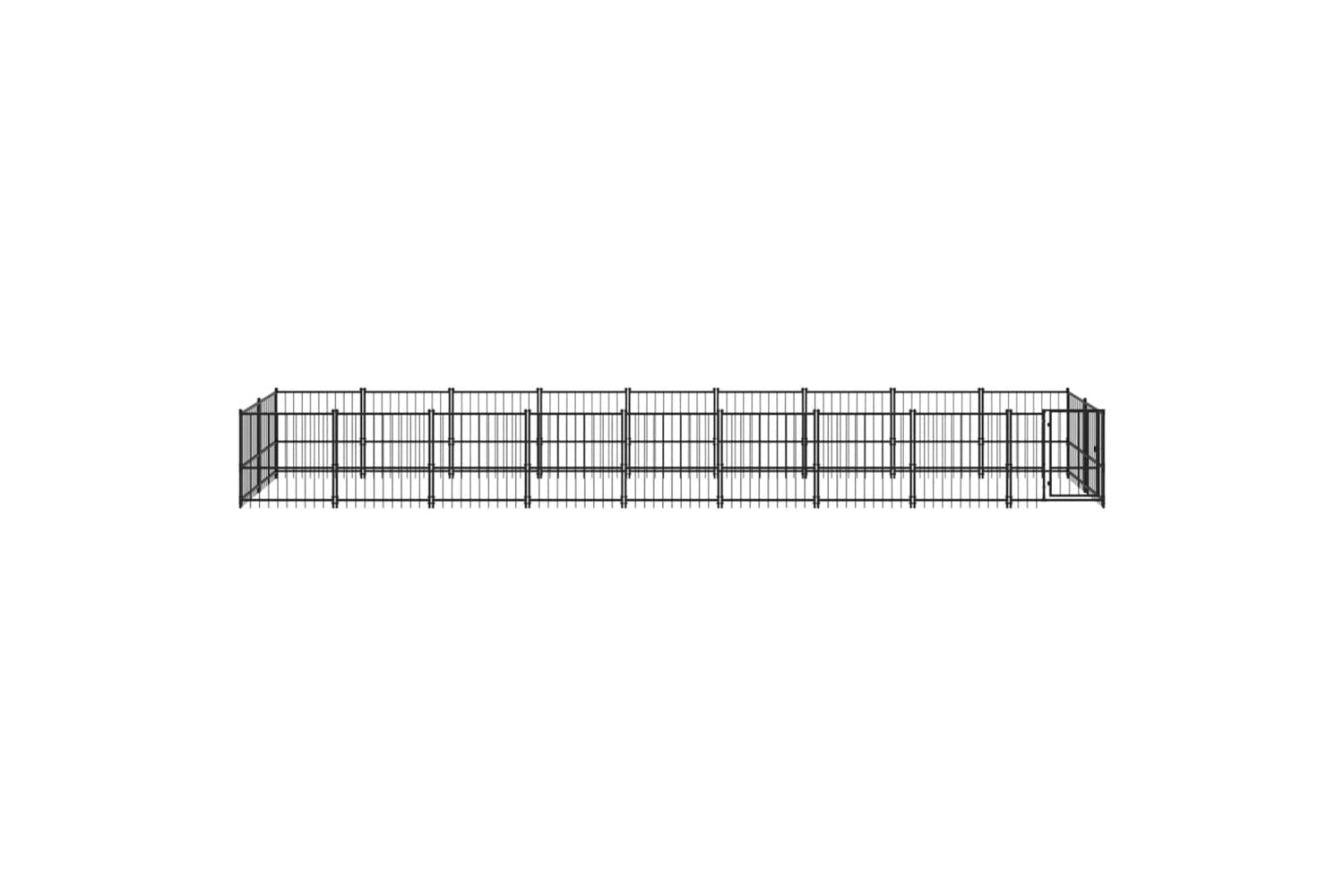 Vidaxl 3124605 Outdoor Dog Kennel Steel 16.89 M2-3