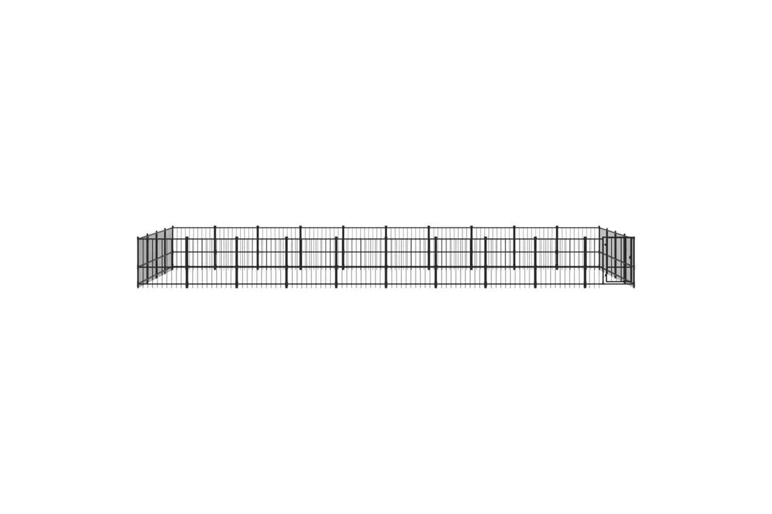 Vidaxl 3124632 Outdoor Dog Kennel Steel 37.64 M2-3
