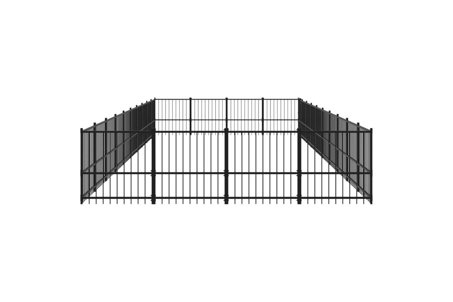 Vidaxl 3124632 Outdoor Dog Kennel Steel 37.64 M2-4