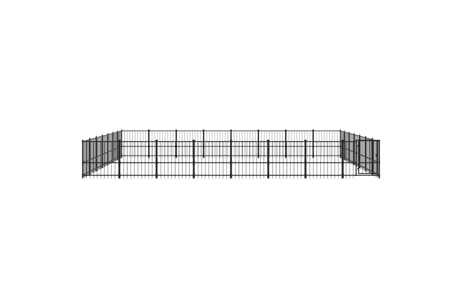 Vidaxl 3124651 Outdoor Dog Kennel Steel 52.69 M2-3