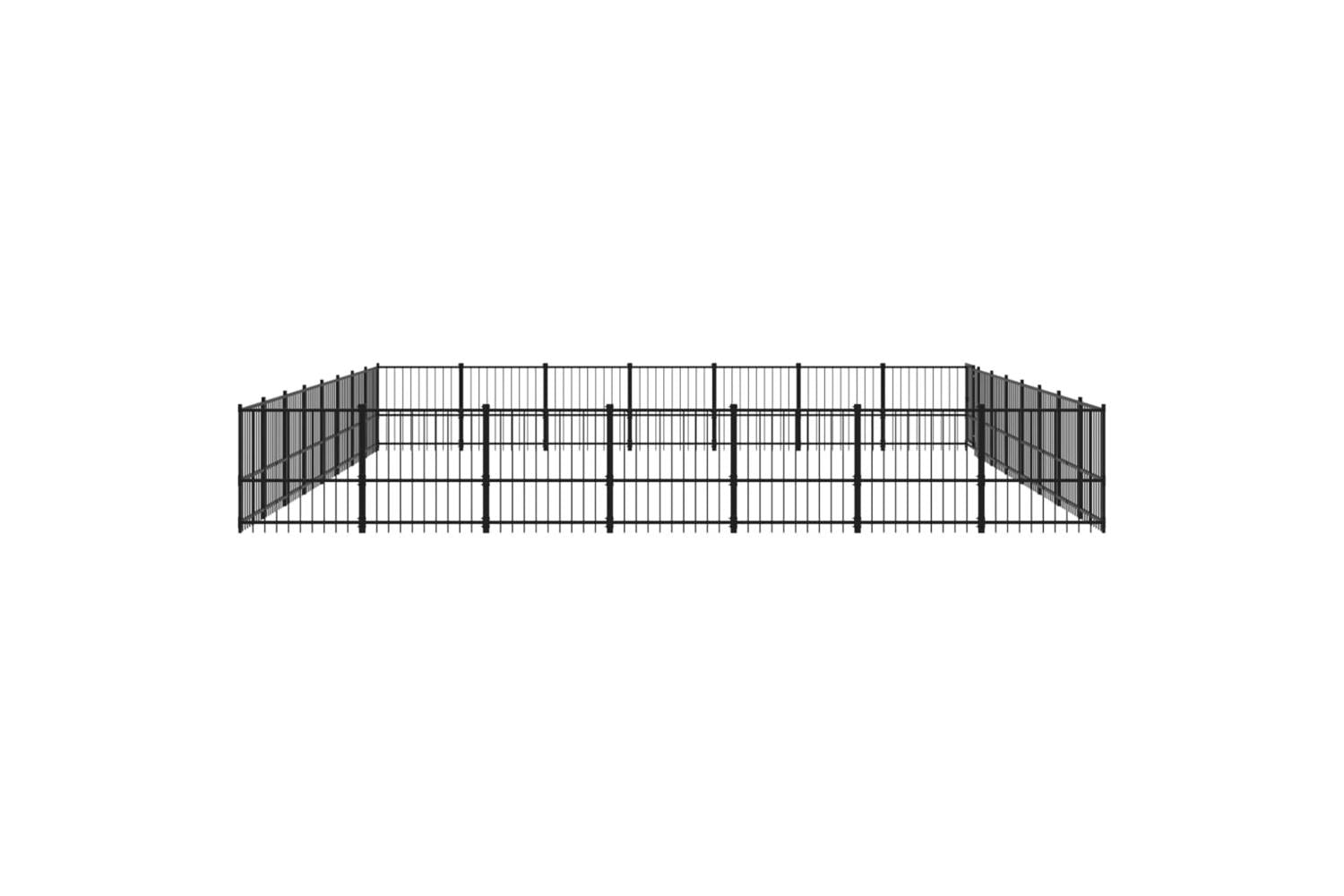 Vidaxl 3124651 Outdoor Dog Kennel Steel 52.69 M2-4