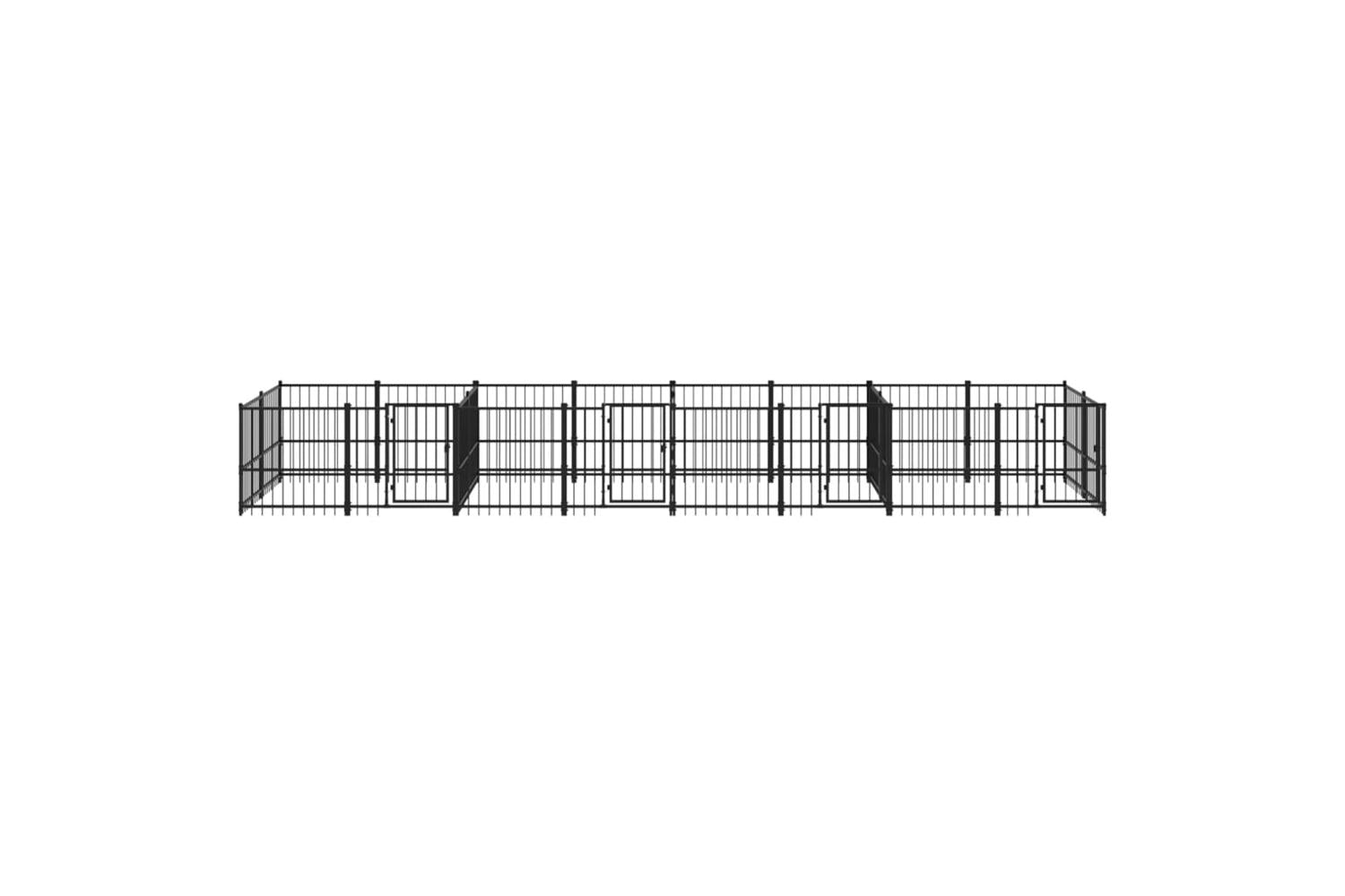 Vidaxl 3124666 Outdoor Dog Kennel Steel 15.02 M2-3